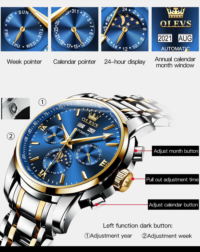 Olevs Men's Watch 6633 - Olevsstore.com