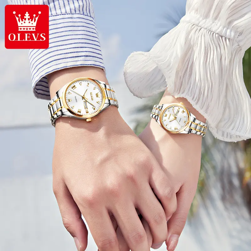 Olevs Couple Watch 5563